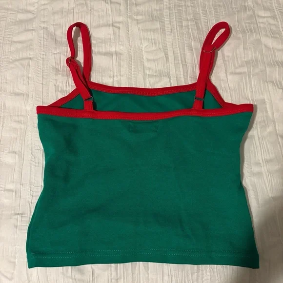 Edikted Green and Red Mexico Tight Tank Top - Picture 2 of 3
